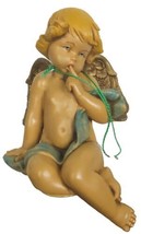 VINTAGE RARE Fontanini-Made In Italy Sitting &quot;Shooshing&quot; Angel 4&quot; 1988 - £10.16 GBP
