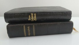 2 German Vintage Books Set Lot Neue Teftament 1913 Gefangbuch 1912 Prayer Psalm - £18.68 GBP