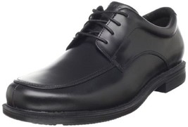 Rockport Men&#39;s Editorial Apron Toe Oxford Dress Shoes Black 7 NEW IN BOX - £44.55 GBP