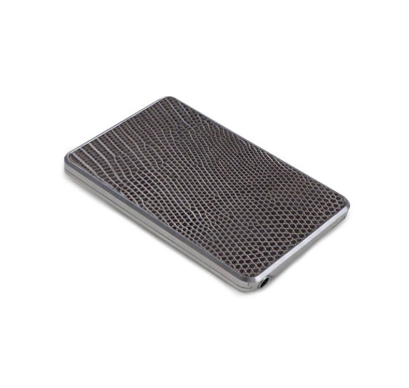 Royal Box Lizard Edition Space Pearl Luxury Snuff Storage Box w/ Built in Straw Item image 2