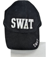 S.W.A.T. police Special Weapons and Tactics Hat Adjustable Black - £12.68 GBP