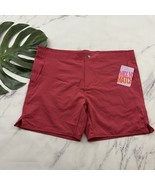 Kortni Jeane Mens Boardies Swim Trunks Size 36 New Solid Pink Unlined Po... - $35.19 CAD