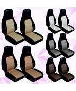 Designcovers For Mazda Miata Front Seat Cover 1990-1998 Black Tan - $79.99