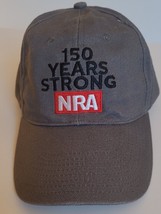 NRA 150 Years Strong Embroidered Gray Baseball Cap - £9.38 GBP