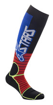 Alpinestars Mens MX Pro Socks Burnt Red/Yellow Fluo/Blue Md - £24.31 GBP