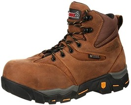 Rocky Hauler Waterproof Composite Toe Work Boot Mens Brown Nail Guard  6... - $68.00