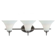 Sea Gull Lighting Montreal 3-Light Antique Brushed Nickel Vanity Light - £31.14 GBP