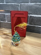 Lenox Hinged Trinket tree Box Christmas Ornament Treasure Collection 614... - $18.80