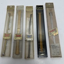 Five Vintage Unused Womens Speidel Watch Bands Still in the Box - $33.95