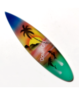 Ocean City Maryland Souvenir Fridge Magnet Wooden Surfboard dolphins pal... - £6.68 GBP