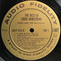 The Best of Louis Armstrong Louis and the All Stars Stereo Vinyl LP  - Near Mint - £23.26 GBP