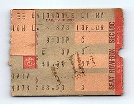 Nero Sabbath Furgone Halen Concerto Ticket Stub Agosto 28 1978 Uniondale Nuovo - $69.28