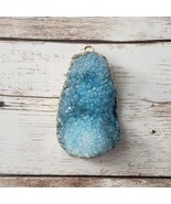 Stunning Large Turquoise Color Pendant with Gold Tone (No Chain Included) - £12.57 GBP