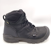 KEEN Utility Work Boots Men&#39;s 13D Independence WP 6&quot; Carbon Toe Waterproof Black - £54.08 GBP