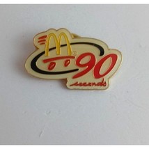 Vintage 90 Seconds Fast McDonald&#39;s Employee Hat Pin - $192.27 MXN