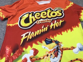 Cheetos Crunchy Flamin Hot Shirt Mens Medium Red Orange Yellow Chester C... - $10.88