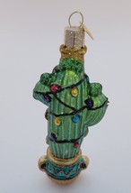 Old World Christmas Ornament Saguaro Cactus Holiday Lights Tree Star Pot SW - £14.94 GBP