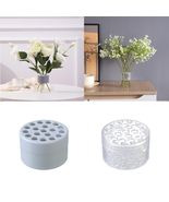 Spiral Ikebana Stem Holder Set S+L Green 2Pcs Flower Arrangement Tools - $77.15 MXN