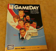 NFL GAME DAY Magazine 1987 Hall of Fame Class; Jets vs Eagles Giants Sta... - £17.28 GBP