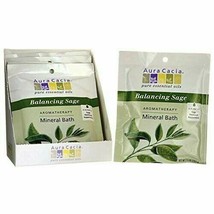 NEW Aura Cacia Aromatherapy Mineral Bath Balancing Sage Essential Oil 2.5 Ounce - £6.20 GBP