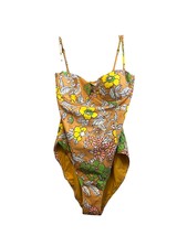 Tory Burch One Piece Swimsuit Bathing Suit Yellow Floral Pattern Size X-... - €37,99 EUR