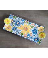 Certified International 2022 Hearts of Hope Platter, Yellow Blue Flowers - $47.80 CAD
