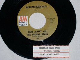 Herb Alpert Mexican Road Race Wade In Water 45 Rpm Record Juke Box Strip A&amp;M Lbl - £12.78 GBP