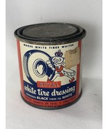 ROYAL White Tire Dressing Can 1/2 Pint Can Rare &quot;Changes BLACK tires to ... - $363.10 MXN
