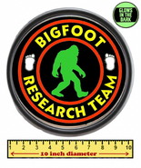 Round Big Bigfoot Research Team Framed Glow In The Dark Limited Edition/... - £26.30 GBP
