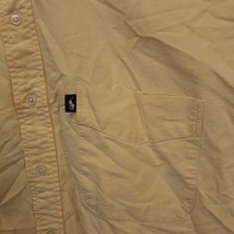 Ralph Lauren Shirt Men Large Yellow Long Sleeve Blaire 100% Cotton Pony - $18.47