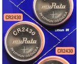 Murata CR2430 Battery DL2430 ECR2430 3V Lithium Coin Cell (10 Batteries) - £4.00 GBP+