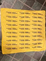 Western Union Money Transfer Yellow 21" X 20" Bandana *Pre-Owned* ff1 - $9.99