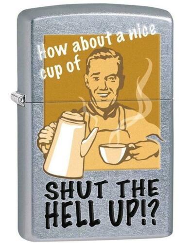 Zippo Lighter - Shut the Hell Up Street Chrome - 28640 - $24.26