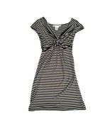 Max Studio Womens Size XS Black and Tan Stiped Twisted Front V Neck Rayo... - $20.28 CAD