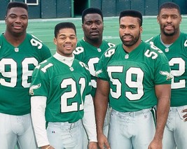 1991 Philadelphia Eagles Gang Green Defense 8X10 Photo Football Picture Nfl - $4.94