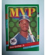 1990 Leaf MVP Mariners Baseball Error Card No Dot After Inc #392 Ken Gri... - £6.32 GBP