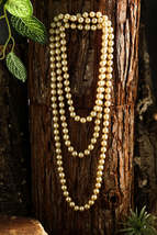 Gold Faux Pearl Beaded Layered Necklace - $11.99