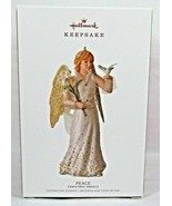 HALLMARK 2018 Ornament PEACE ANGEL New SHIP FREE 1st in Christmas Angels... - £31.37 GBP