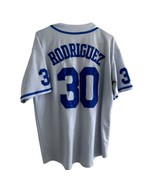 Sandlot Baseball Jersey Benny The Jet Rodriguez #30 Gray Stitched Men&#39;s ... - $450.46 MXN