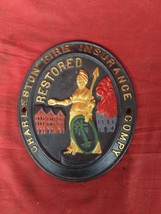 &#39;Charleston Fire Insurance Company&#39; Painted Cast Iron Wall Plaque - $29.69