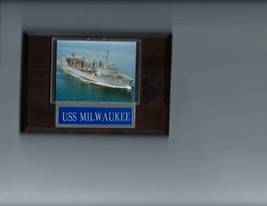 USS MILWAUKEE PLAQUE AOR-2 NAVY US USA MILITARY SHIP REPLENISHMENT OILER - £3.09 GBP