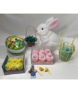 Easter Lot - Bunny,  Wire Basket Miniature, Mini Chicks, Orns, Nestler E... - £13.32 GBP