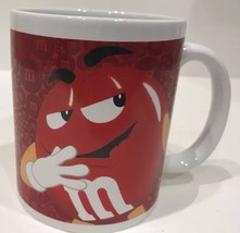 M & Ms Ceramic Coffee Mug Red Yellow Candy Character Licensed Product Tea Cup - £14.70 GBP