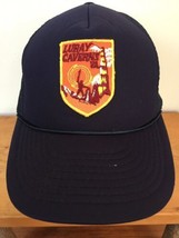 Vintage Luray Caverns VA Embroidered Patch Adjustable Snap Back Foam Trucker Hat - £19.80 GBP