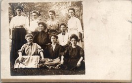 RPPC Group of Edwardian Era Young Ladies School Chums c1910 Photo Postcard W1 - £11.56 GBP