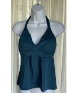 Venus Swimsuit Teal Halter Tankini Swim Top SZ 10 - $24.68 CAD