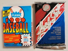 1990 Fleer &amp; 1991 Leaf Series 2 Baseball Lot of 2 New Sealed Unopened Packs-*xx - £10.92 GBP