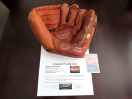 ALLIE REYNOLDS INDIANS YANKEES SIGNED AUTO FIELDRITE PRO GLOVE SGC TRACE... - £542.10 GBP