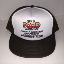 Vintage This is Ford Country Chevy Rust Trucker Foam Mesh Snap Back Hat Cap - $26.99