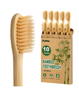 Bamboo Toothbrushes Soft Bristles 10 Pack, Biodegradable BPA Free Soft B... - $287.95 MXN